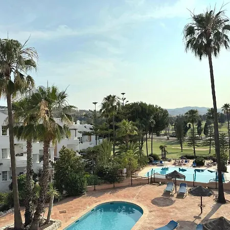 Gran Terraza Soleada Con Piscina En Mijas Golf Apartment *